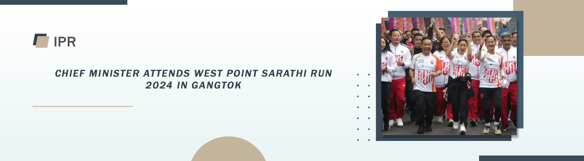 Chief Minister attends West Point Sarathi Run 2024 in Gangtok 