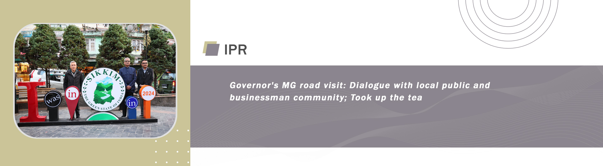 Governor's MG road visit: Dialogue with local public and businessman community; Took up the tea.