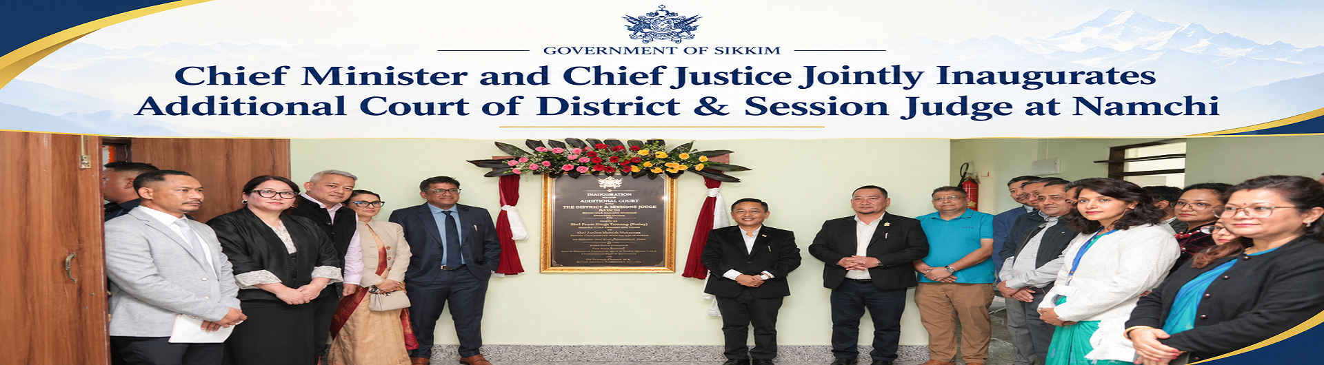 Chief Minister and Chief Justice Jointly Inaugurates Additional Court of District & Session Judge at Namchi