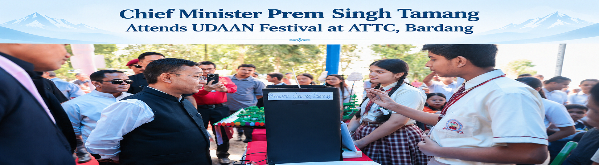 Chief Minister Prem Singh Tamang Attends UDAAN Festival at ATTC, Bardang