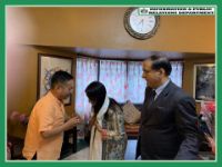 DIRECTOR GENERAL OF DOORDARSHAN, SMT SUPRIYA SAHU AND HER TEAM FROM DELHI CALLED ON THE HON’BLE CHIEF MINISTER SHRI PREM SINGH TAMANG (GOLAY) AT HIS RESIDENCE ON 29.07.2019