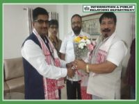 STATE AGRICULTURE MINISTER MEETS AGRICULTURE MINISTER & WATER RESOURCES MINISTER OF ASSAM ON 08.09.2019