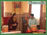 HCM CALLS ON H.E. SANGTER TULKU RINPOCHE, INTERACTS WITH GOVT EMPLOYEES OF RAVANGLA SUB-DIVISION ON 18.09.2019