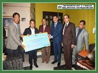 STATE BANK OF SIKKIM HANDED RS. 5 LAKH TO CHIEF MINISTER’S RELIEF FUND FOR THE DISASTER VICTIMS ON 21.09.2019