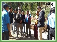 Hon'ble Minister Shri Sanjit Kharel alongwith Hon'ble Minister Shri M.N. Sherpa visited the under construction site of Stairway to Heaven at Daramdin on 10.11.2019 