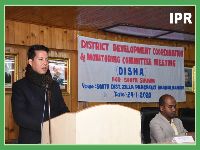 MP SHRI INDIRA HANG SUBBA CHAIRED A DAYLONG MEETING ON DISHA FOR SOUTH ON 24.01.2020