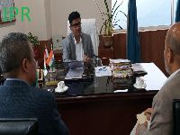 Hon'ble Minister for Agriculture, Horticulture, Animal Husbandry and Veterinary Services, Shri Lok Nath Sharma convened a meeting with the General Manager and Office-in-Charge