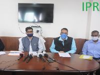  Hon'ble Minister for Agriculture, Horticulture and Animal Husbandry Shri L. N. Sharma convened a press conference today to divulge on the decisions made in the meeting held on 2nd June with Banking Organisations and FPO representatives regarding credit linkage and extension
