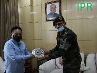New General Officer Commanding of 17 Mountain Division Major General Shri Rohit Sawhney along with his predecessor Major General Shri R.C. Tiwari called on the Hon'ble Chief Minister, Shri Prem Singh Tamang 