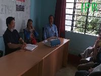 Hon'ble Minister Roads & Bridges, Cultural Affairs and Heritage Department Shri. Samdup Lepcha had a meeting with the CMO and Doctors of the District Hospital Mangan to check the preparedness of arrangements 