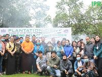 The Ecclesiastical Department organised a plantation drive at the Sheda complex, Deorali Chorten
